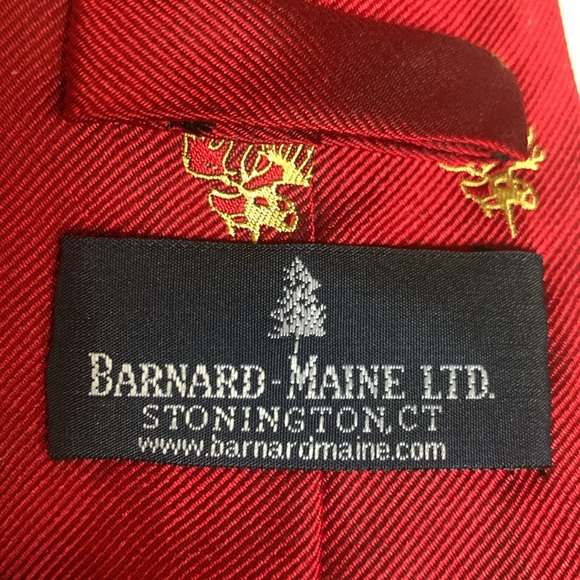 MOOSEHEAD CUSTOM HANDMADE BARNARD-MAINE NECKTIE PREPPY OUTDOORS RUGGED - Picture 5 of 11
